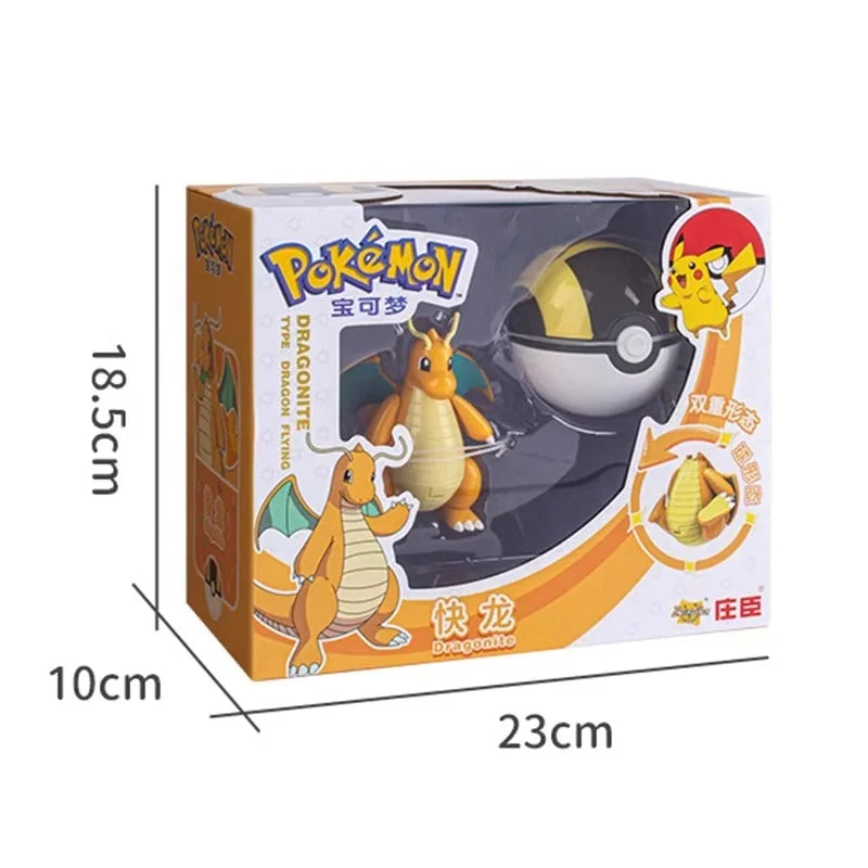New Pokemon Figures Toys Variant Ball Model Pikachu Gengar Pokeball Dragonite Snorlax  Action Figure Lapras Pocket Monsters Toy