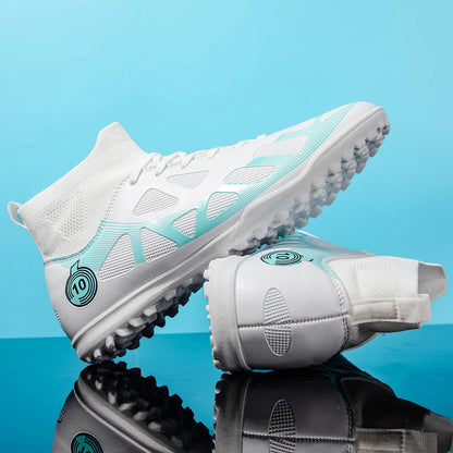 Professional Sports Football Shoes TF Broken Nail Teenagers Durable Wear Resisting Training Shoes Adult High-Tops Soccer Shoes
