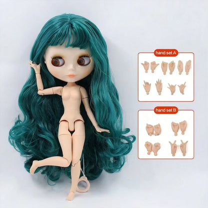 ICY DBS Blyth doll White Skin Glossy face Matte face Joint body with hand set A&B 1/6 bjd suitable diy makeup Special price