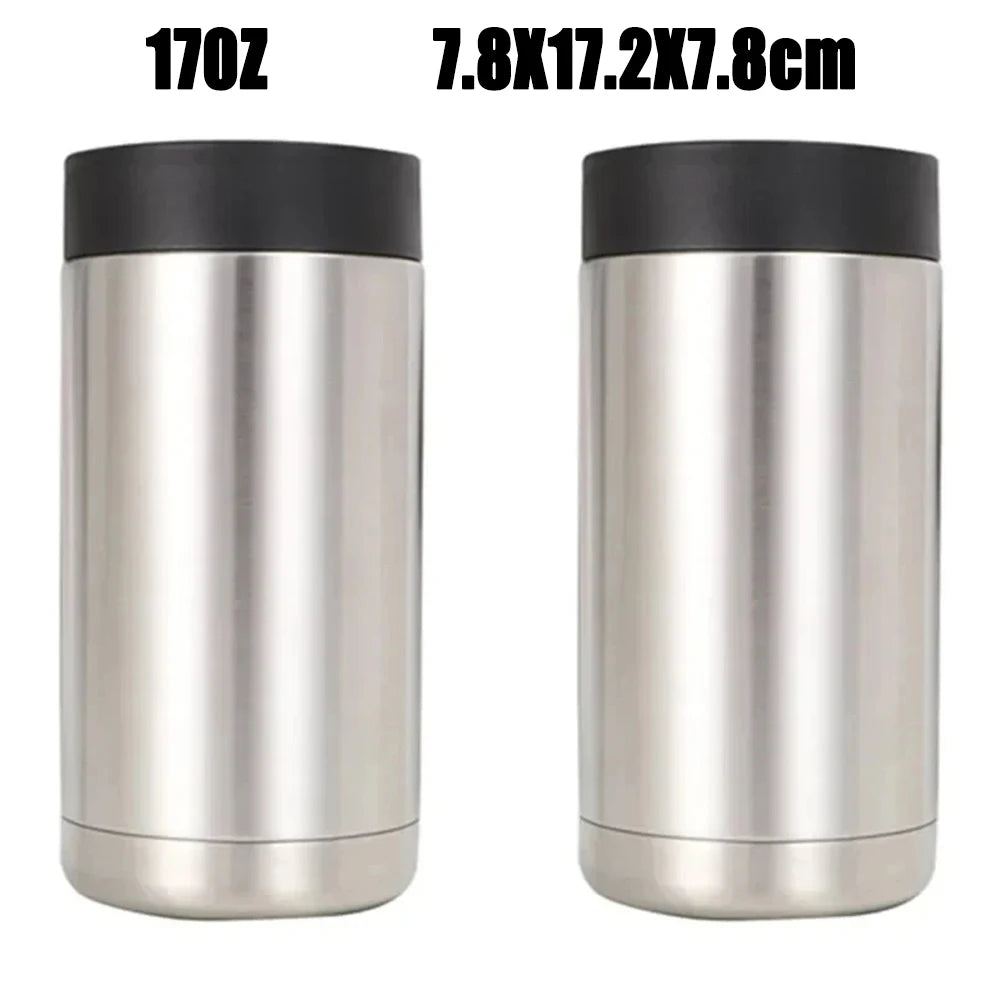 Stainless Steel Wine Bottle Refrigerator Can Double Wall Vacuum Insulated Beer Bottle Cooler Coke Refrigerator Can Bar Accessori