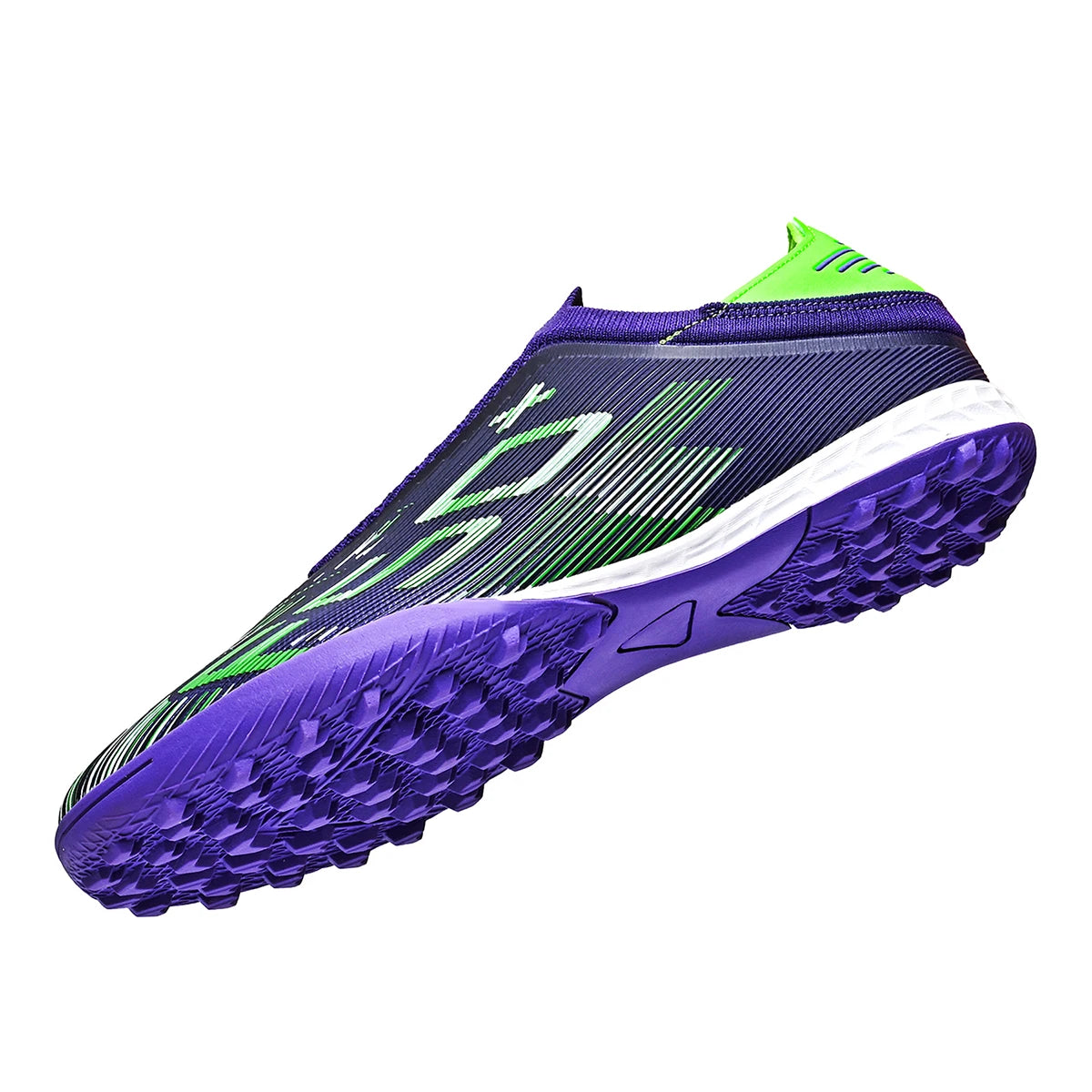 Unisex Adult TF Soccer Shoes Air-permeable PU Blended Fabric Dense Rubber Stud Anti-slip Wearproof Artificial Turf Daily Trainin