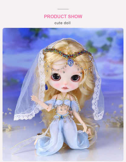 ICY DBS Blyth 1/6 Doll Hand Painted Set Forest Fairytale Frosted Face Doll SD BJD