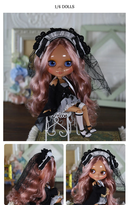 ICY DBS Blyth doll White Skin Glossy face Matte face Joint body with hand set A&B 1/6 bjd suitable diy makeup Special price