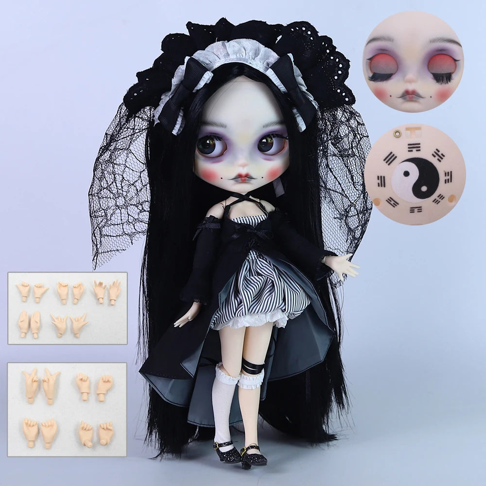 ICY DBS Blyth 1/6 Doll Hand drawn Set Zombie Set Long Eyelash Sleeping Eye Doll Set SD