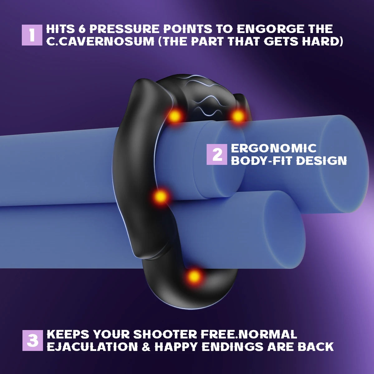 3-Piece Silicone Performance Ring Set
