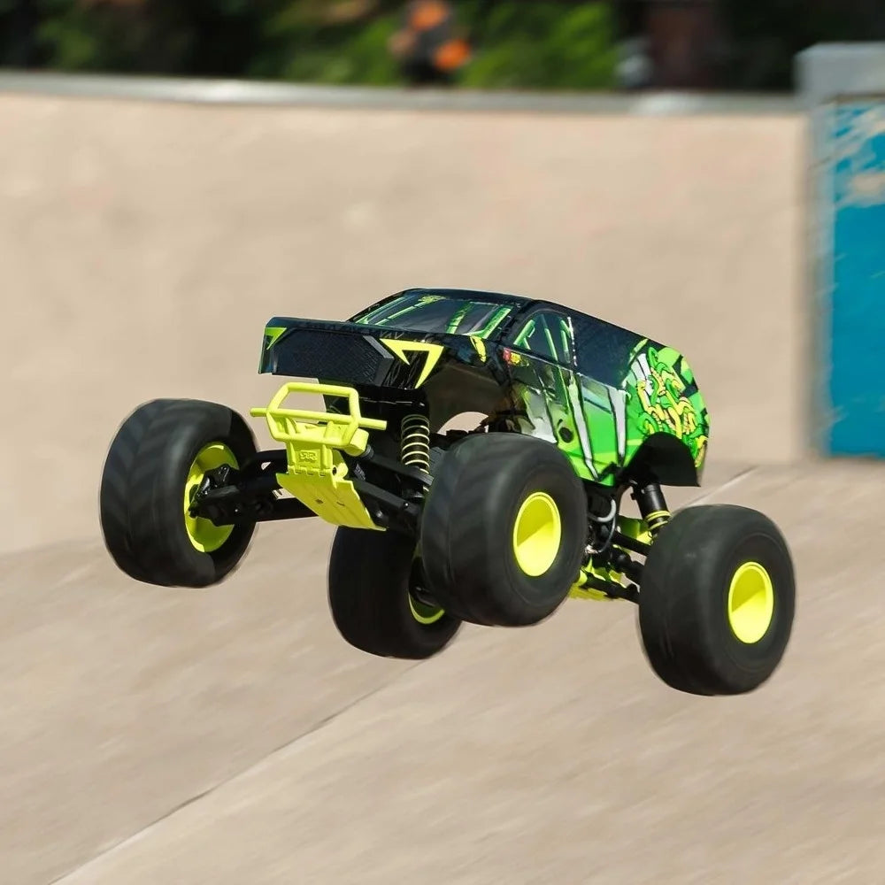 1 10 Scale RC Monster Truck 4WD Ready to Run with Battery and Charger Yellow