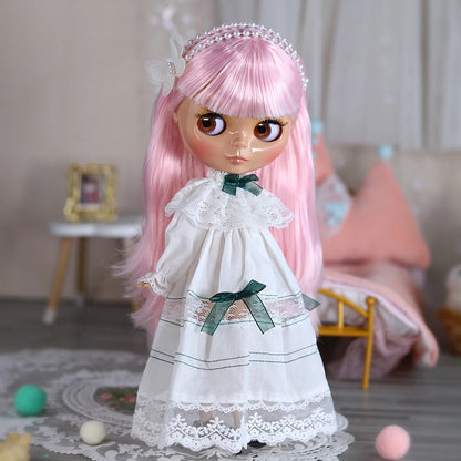 ICY DBS Blyth doll bjd joint body Tan Skin Cute Dress Clothing 1/6 30cm Girl Gift Anime SD