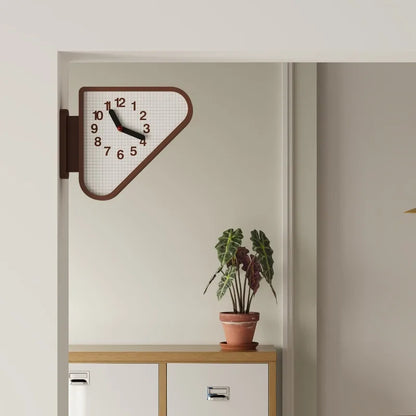 Luxury Triangle Wall Clock Corner Double Sided Wall Clock Creative Art Living Room Clocks Kitchen Bedroom Watch Home Decor