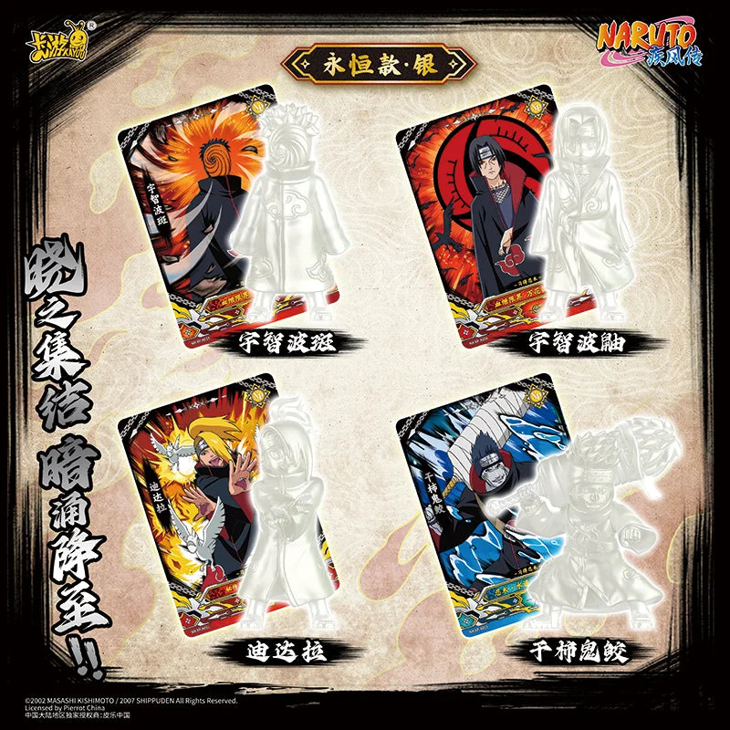 KAYOU NARUTO Mini Doll Rubber Figures Blind box Series Chakra Mode Sasuke Gaara Kurama Shikamaru Model Toy