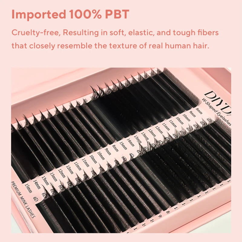48-Row W-Shape Premade Lash Extensions
