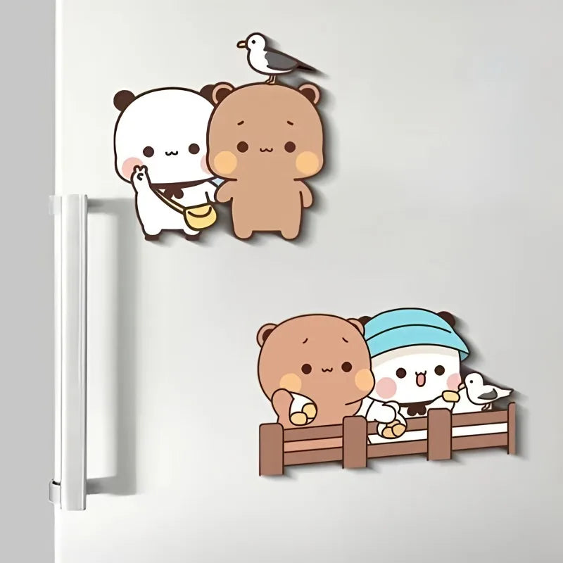 Cute Bubu Dudu Fridge Magnets Kawaii Panda Yier Refrigerator Magnets Sticker Home Decor Sticker Creative Anime Home Accessories
