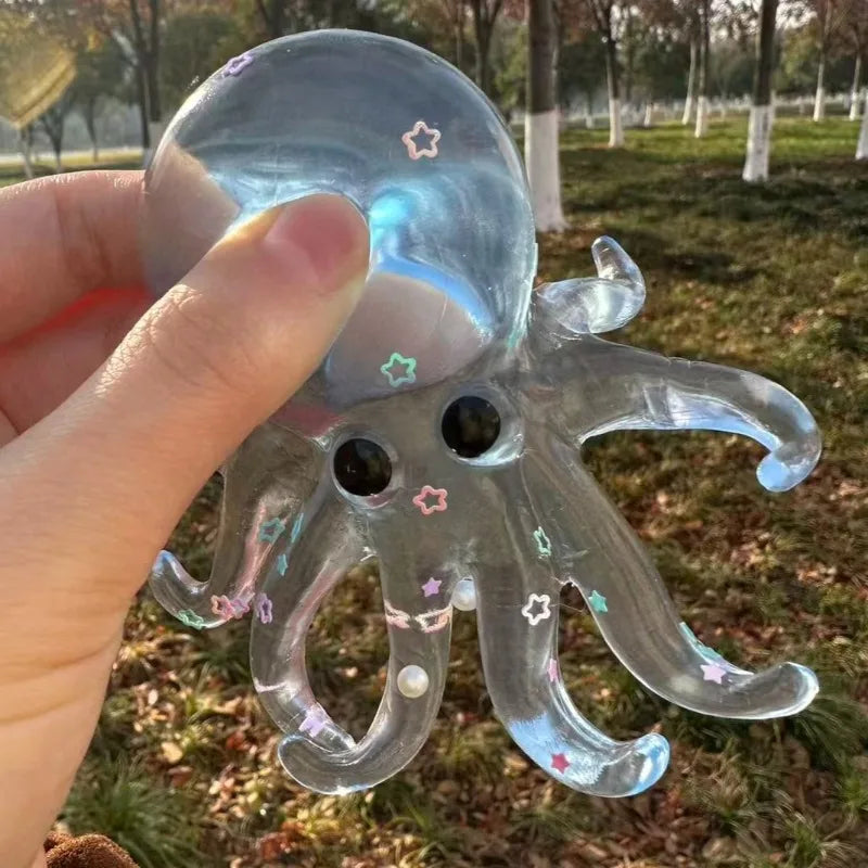 Squishy Ocean Octopus Squeeze Fidget Toy Simulation Stress Relief Slow Rebound Toy Can Be Stretched Sensory Decompression Gift