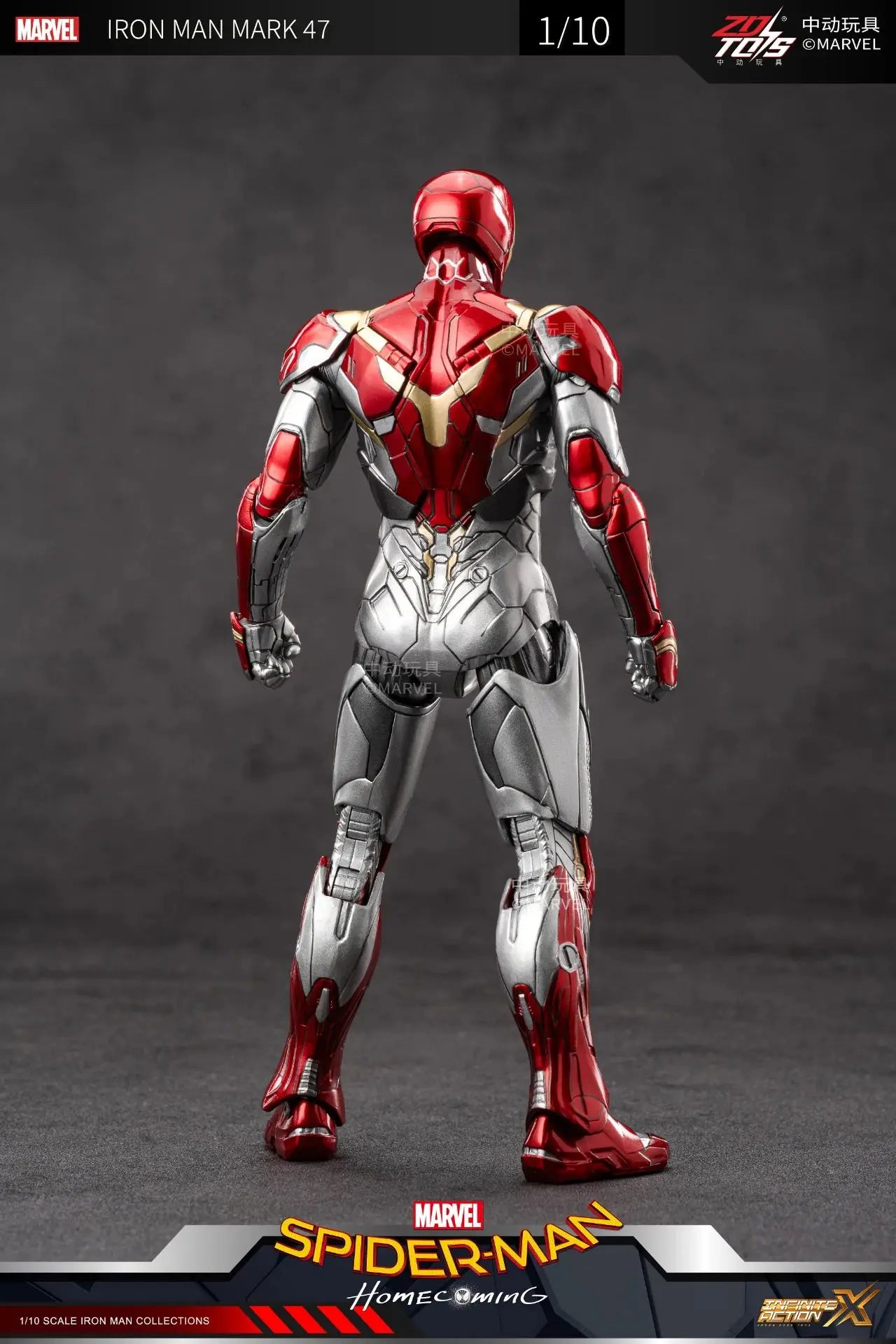 ZD Iron Man Figure Legends Iron Man Mk41 Mk47 Tank MK24 Iron Patriot 2.0 MK35 Red Snapper 1/10 Scale Iron Man Collections Gift