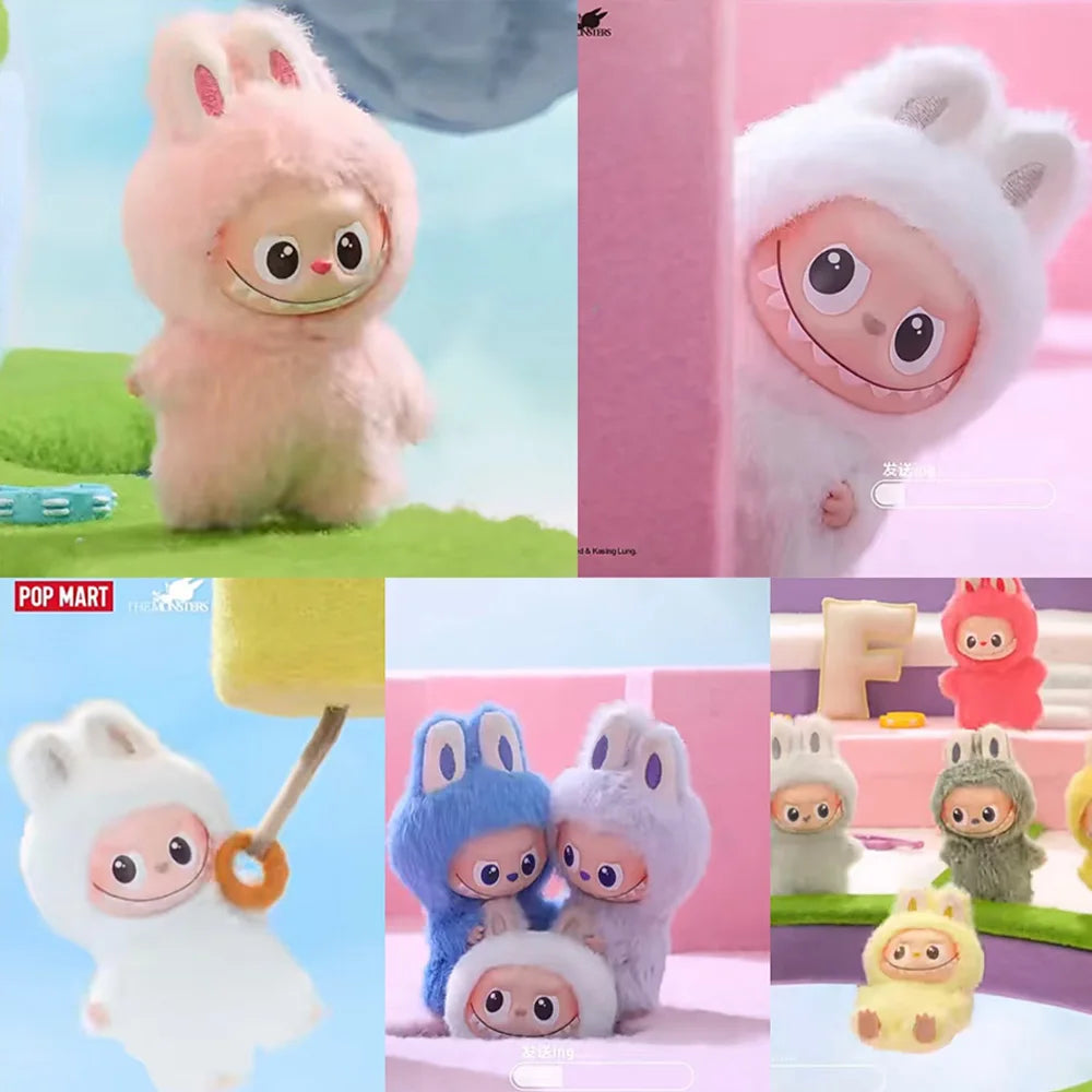 POP MART The Monsters Labubu V4 Pin for Love Series Mystery Blind Box Vinyl Face Plush Doll Pendant Keychain Toy Christmas Gifts