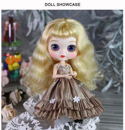 ICY DBS Blyth doll toy Simple Evening Dress Elegant Skirt Anime Costume