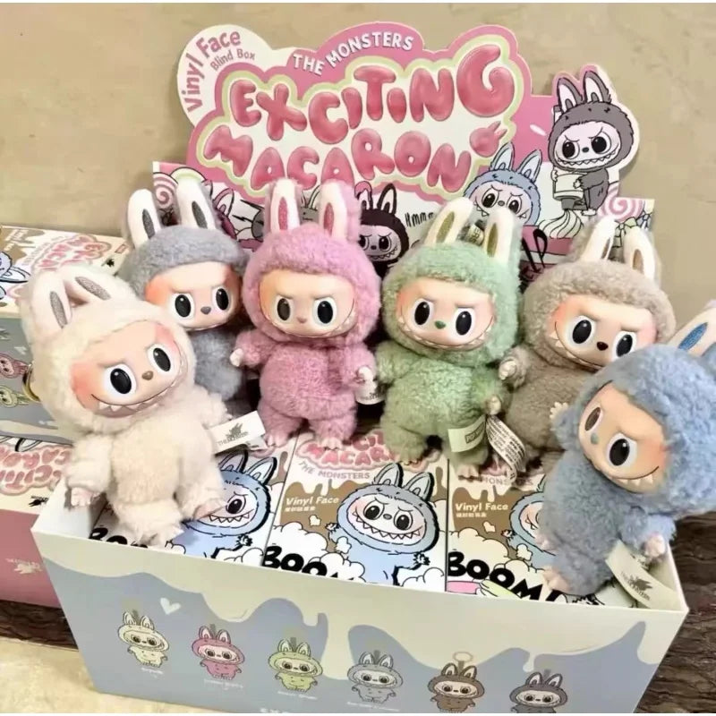 POP MART LABUBU V1 THE MONSTERS Exciting Macaron Vinyl Face Surprise Mystery Box Blind Box Toys Kawaii Anime Action Figure Gift