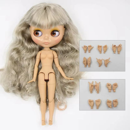 ICY DBS Blyth Doll 1/6 BJD Joint Body White Skin Tan Skin Dark Skin Matte Face Nude Doll 30cm Anime Toy Girls Gift