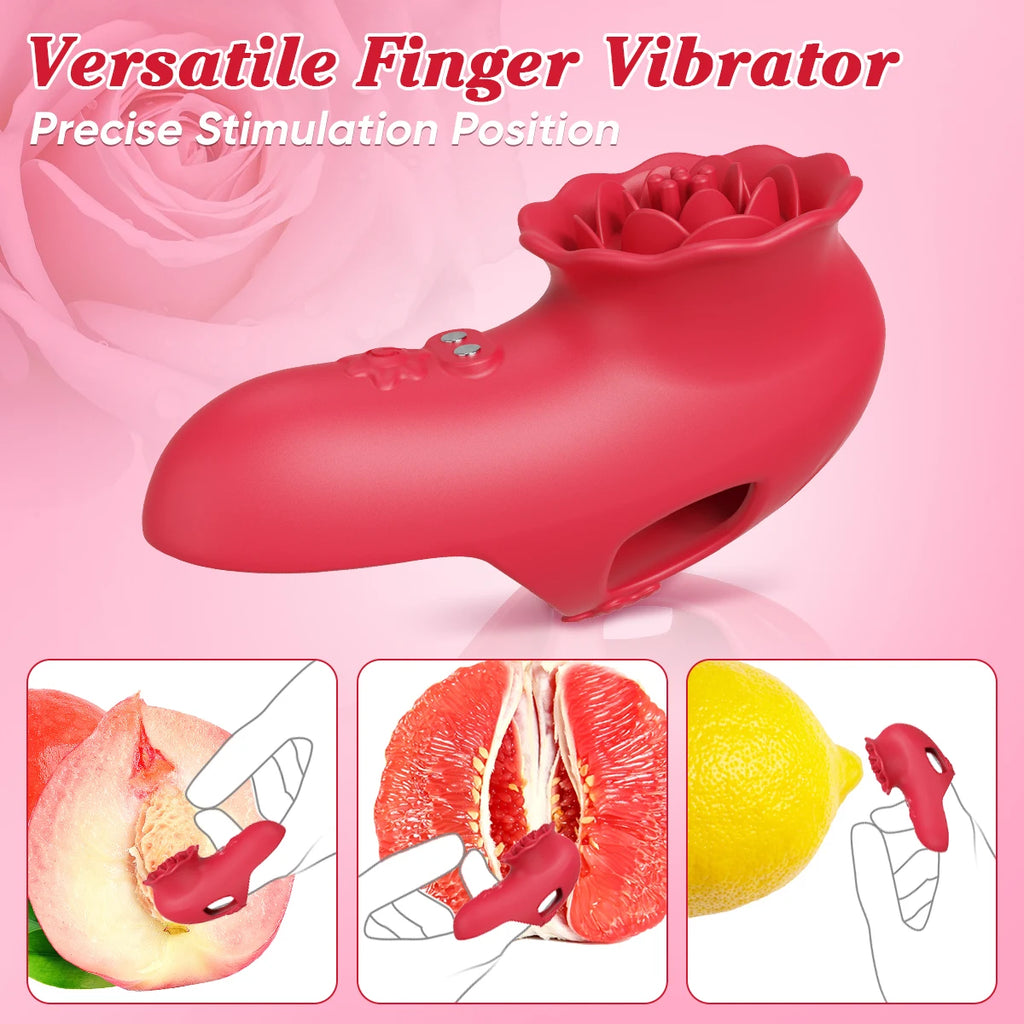 Finger Vibrator Adult Sex Toys for Women, Adult Toys with 9 Vibrations Clitoral G-Spot Nipple Butterfly Vibrators, Sexual Pleasu