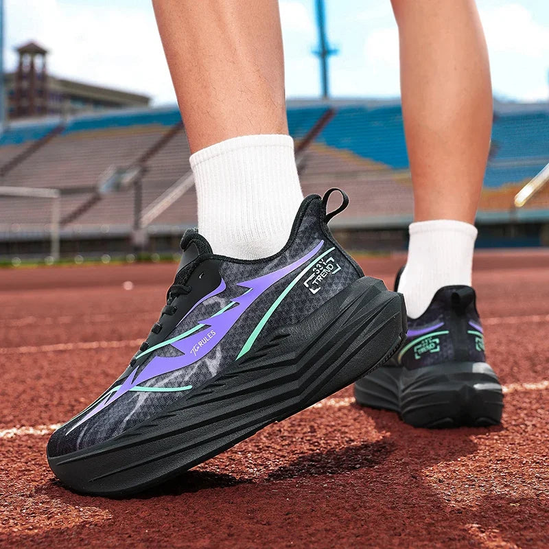 Men's Running Shoes Breathable Couple Trainer Race Luxury shoes Sneakers Mesh Outdoor Non-Slip Jogging Cushioning Off-road Shoes