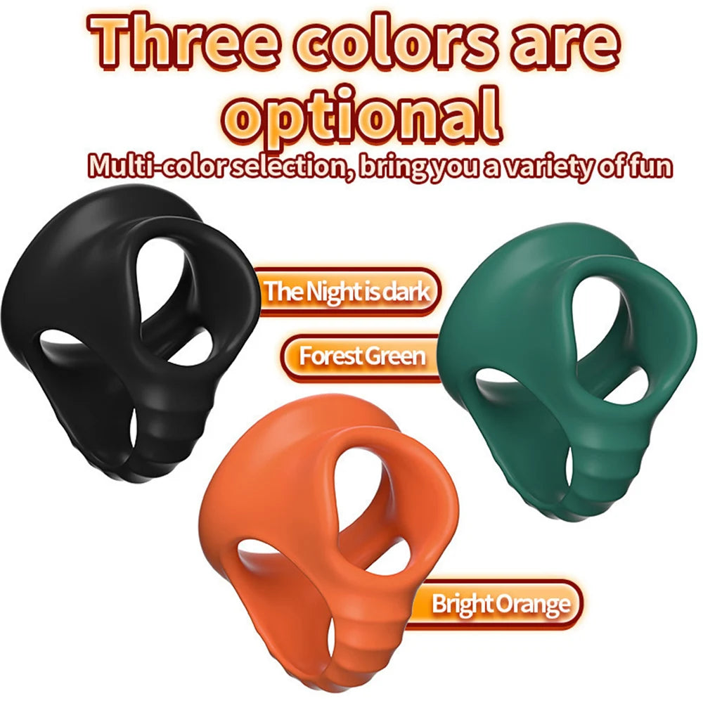 Silicone Penis Cock Ring Delay Ejaculation Super Small Chastity Cage Adjustable Penis Ring Scrotum Cockring Male Sex Toy for Men
