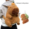 Capybara Plush Backpack Kawaii Fashion Plushie Doll Fur Pendant Children's Shoulder Bag Mini Knapsack Bags Gifts For Girlfriend