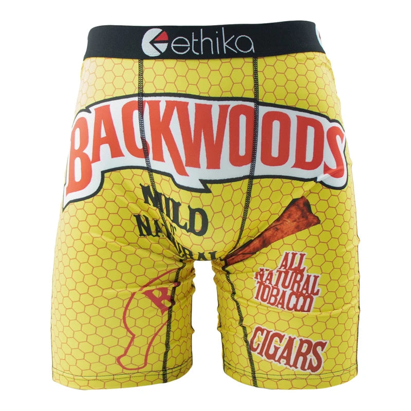 ETHIKA 1Pcs Sexy Men Underwear Boxers Breathable Man Swimming Underpants Plus Size S-3XL Mens Panties Trunks Men's Boxer Briefs