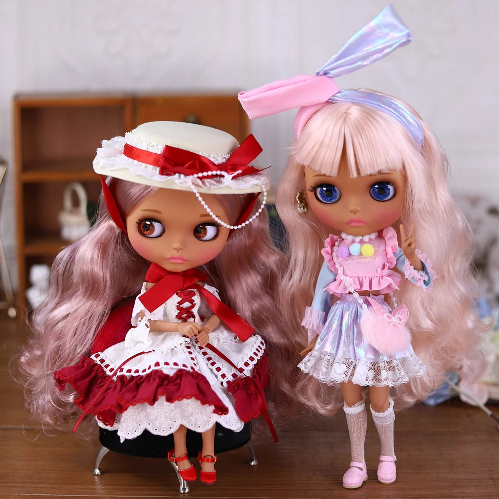 ICY DBS Blyth Doll BJD Joint Body dark Skin Set 1/6  30cm Girl  Gift Anime SD