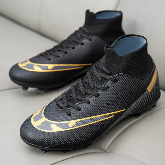 New Arrival Men AG FG Football Boots Flexible PU Upper Tough Rubber Studs For Adult Outdoor Pitch Football Competitions
