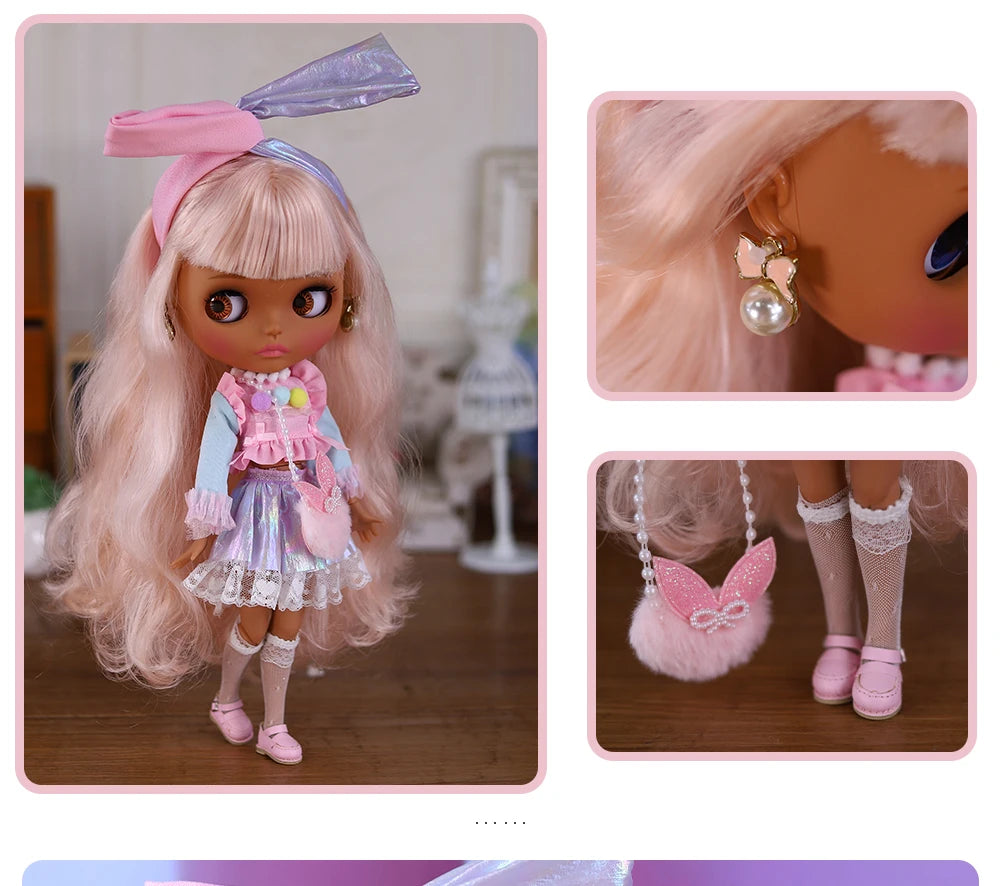 ICY DBS Blyth Doll BJD Joint Body dark Skin Set 1/6  30cm Girl  Gift Anime SD