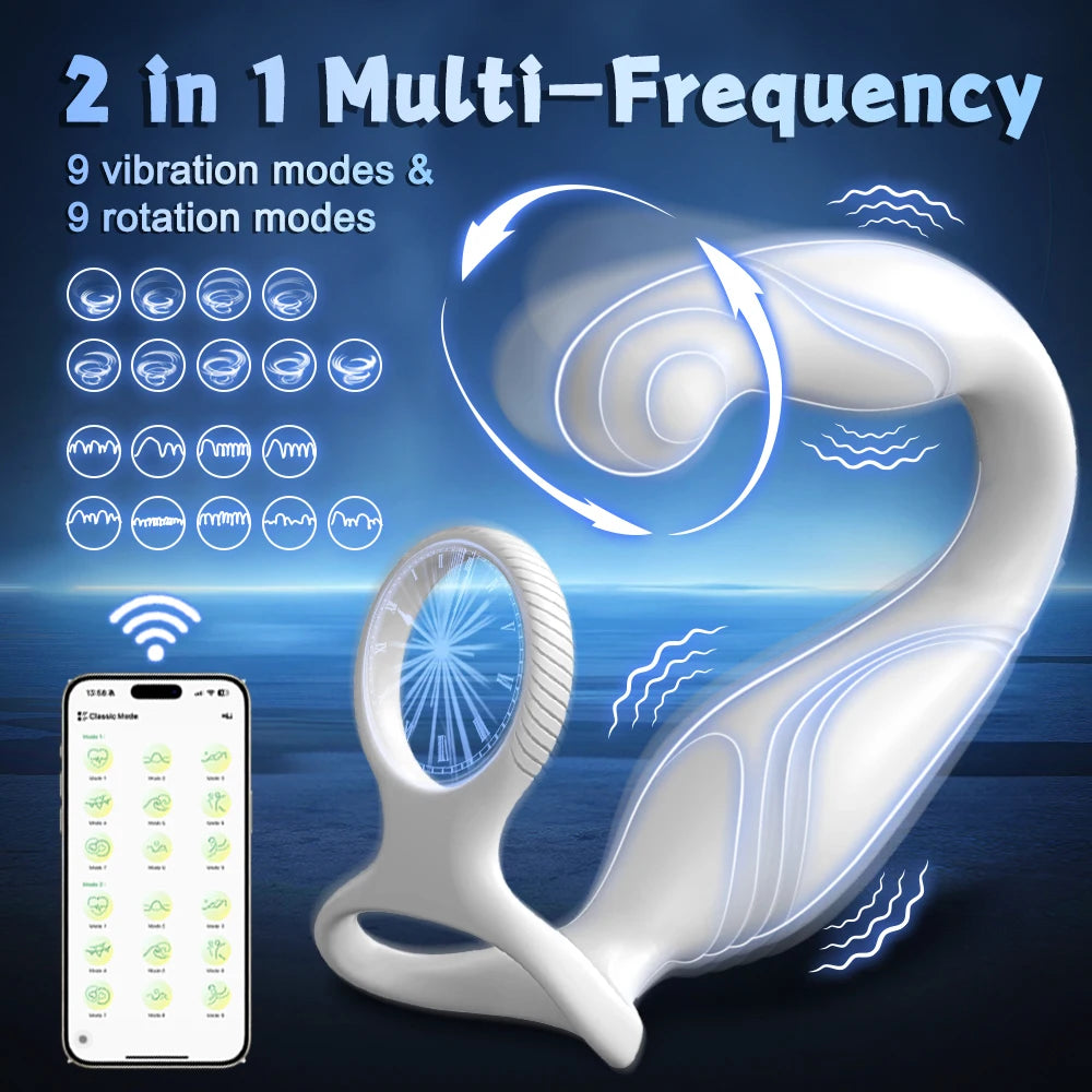 Remote-Control Rotating Prostate Massager