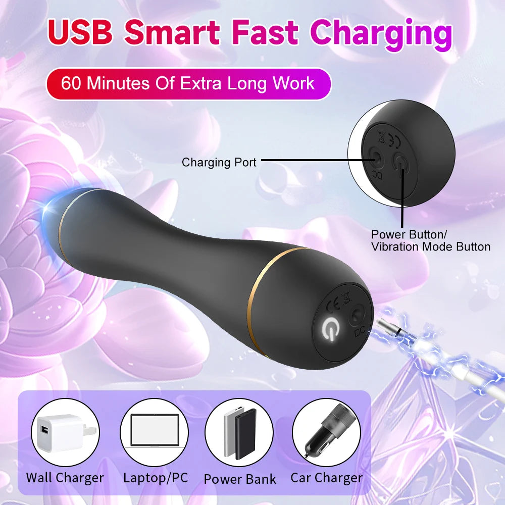 Mini Bullet Vibrator G-spot Clitoris Vaginal Stimulator 10 Speed Vibrating Fast Orgasm Dildo Butt Plug Anal  Sex Toys For Women