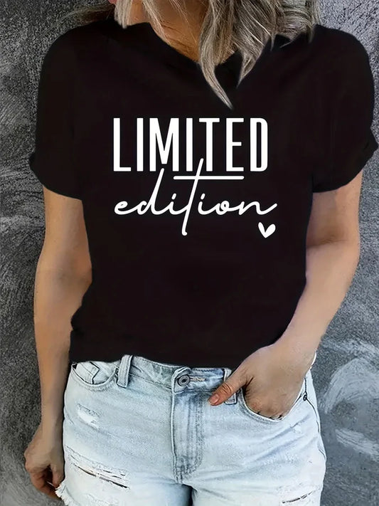 Women's Casual Graphic Crew Neck T-Shirt