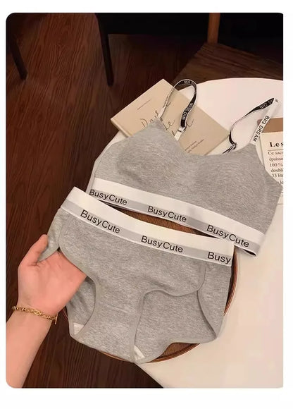 Women's Wireless Sports Bra Set