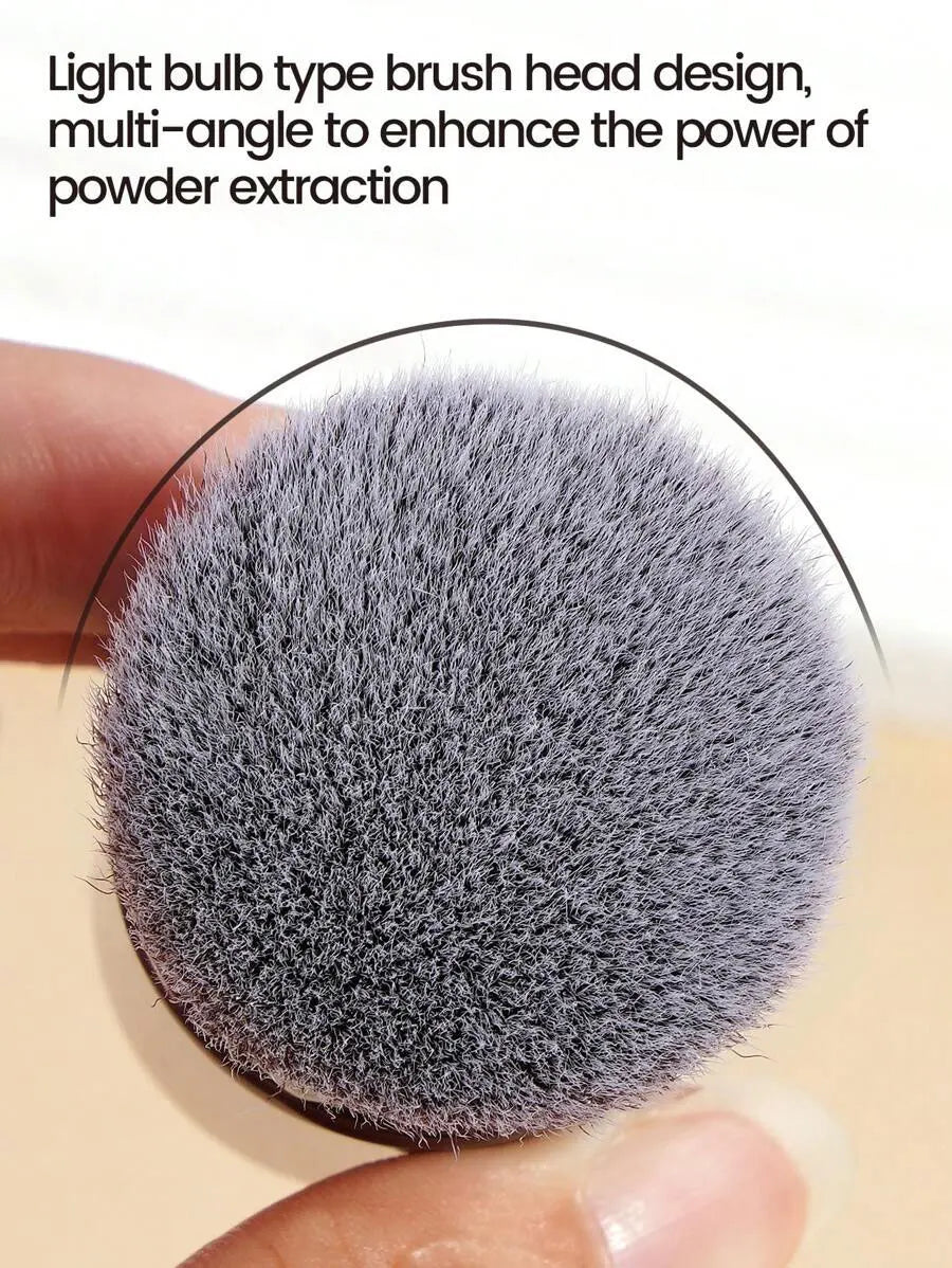 1pc Professional Face Retractable Makeup Brush,Blush Brush Foundation Brush Loose Powder Brush Synthetic Hair Ultra-Soft Doundat