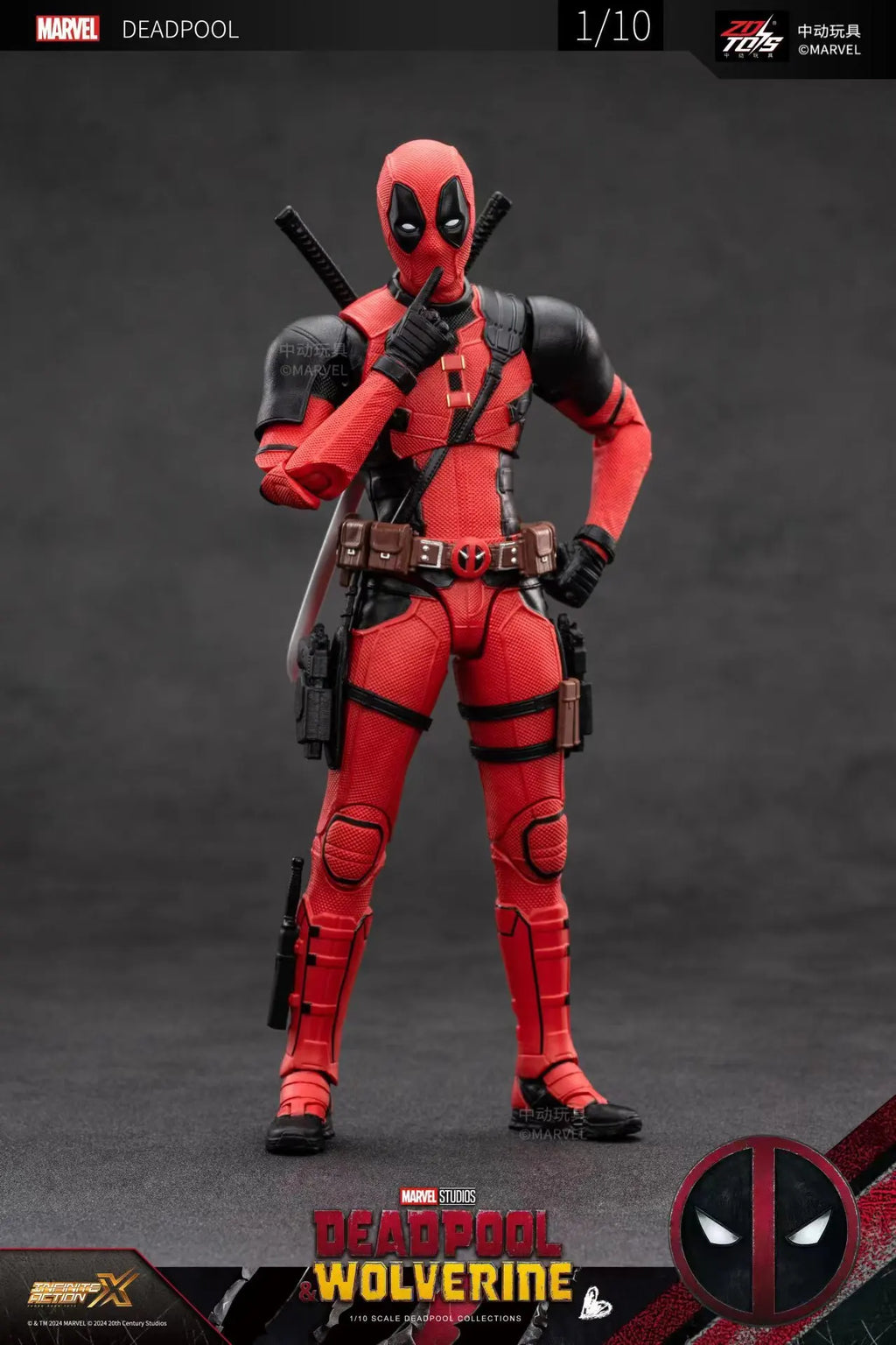 ZD Toys Deadpool & Wolverine Action figures Deadpool Boxed Wolverine  Collection Adult Action Figures Kids Toy