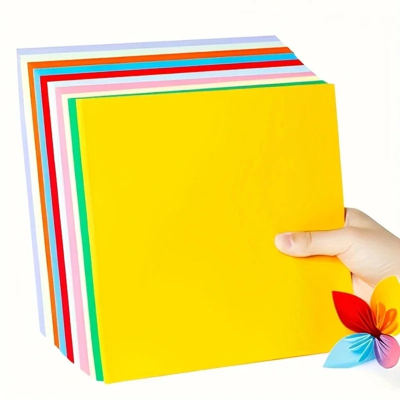 100 sheets of cardstock available in 10 colors for origami art crafts office supplies scrapbooking and sewing
