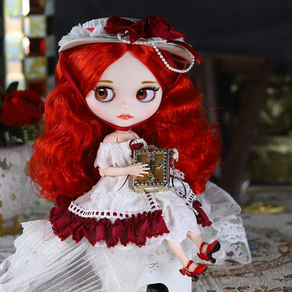 ICY DBS Blyth Doll Joint Body 30CM BJD Toy White Shiny Face and frosted Face with Extra Hands AB and Panel 1/6 DIY Fashion Doll