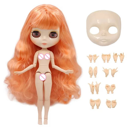 ICY DBS Blyth doll White Skin Glossy face Matte face Joint body with hand set A&B 1/6 bjd suitable diy makeup Special price