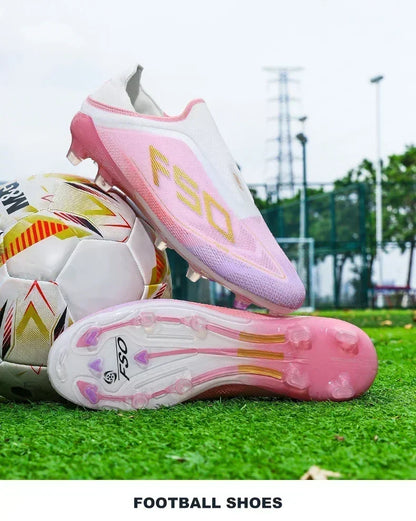 New Men Football Boots Sneakers High-quality Non-Slip Boys Cleats Hot-selling Soccer Shoes Grass Outdoor Match High-top Light