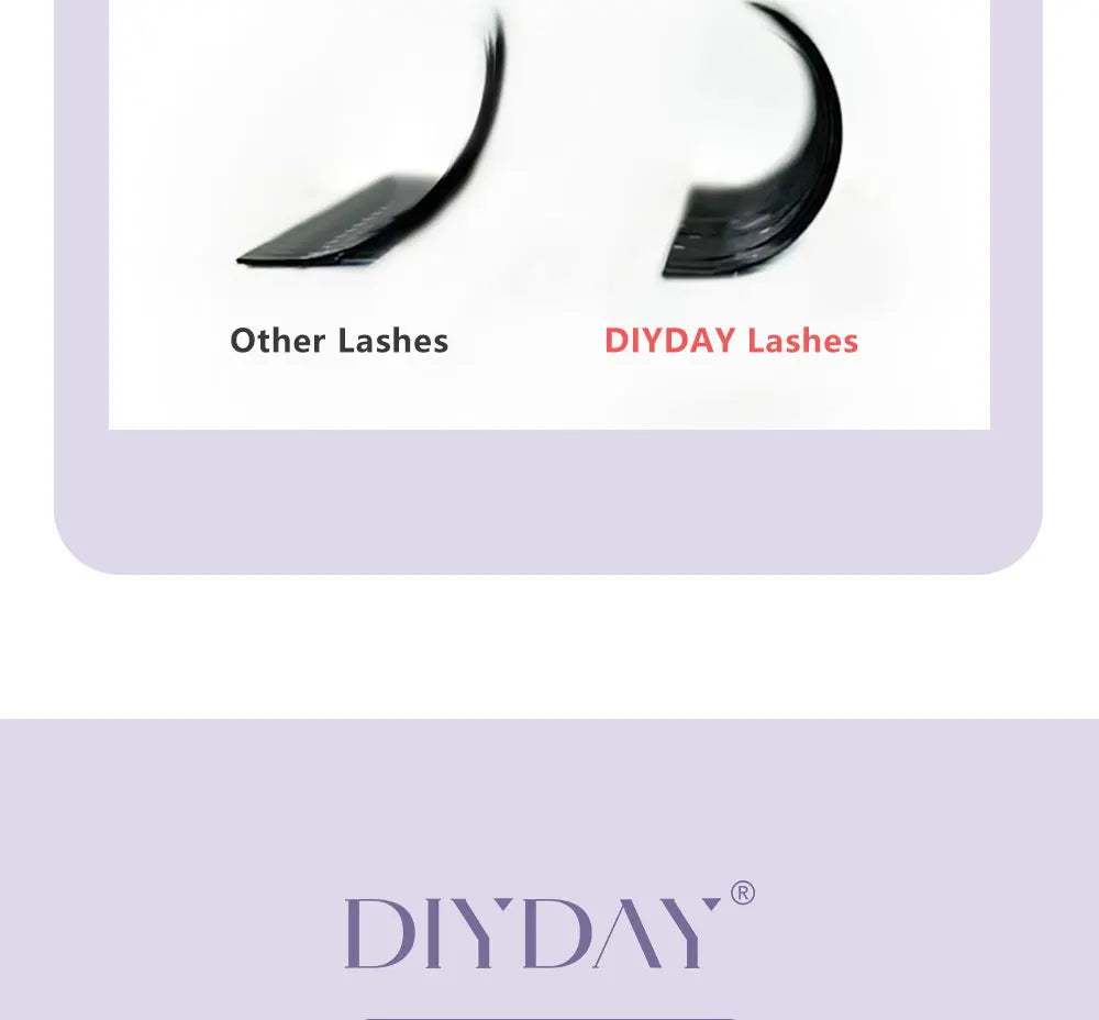DIYDAY L / LU(M) / N 3D 4D 5D W Shape Eyelash Extension W Style Faux Mink Eyelashes Premade Volume Fan Lashes Supplies