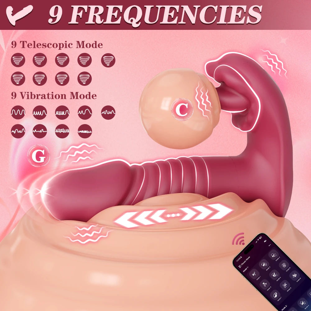 App-Controlled Wearable Thrusting Vibrator