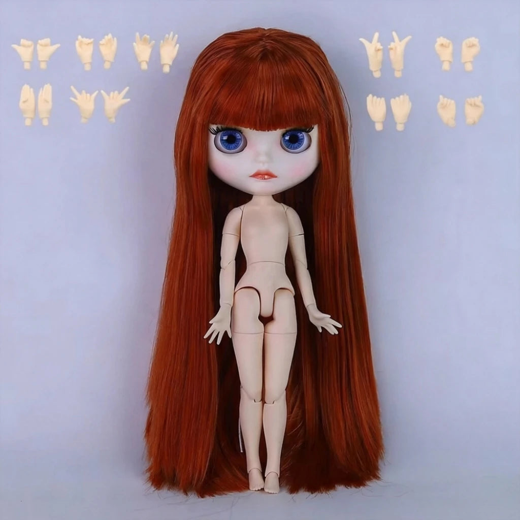 ICY DBS Blyth doll White Skin Glossy face Matte face Joint body with hand set A&B 1/6 bjd suitable diy makeup Special price