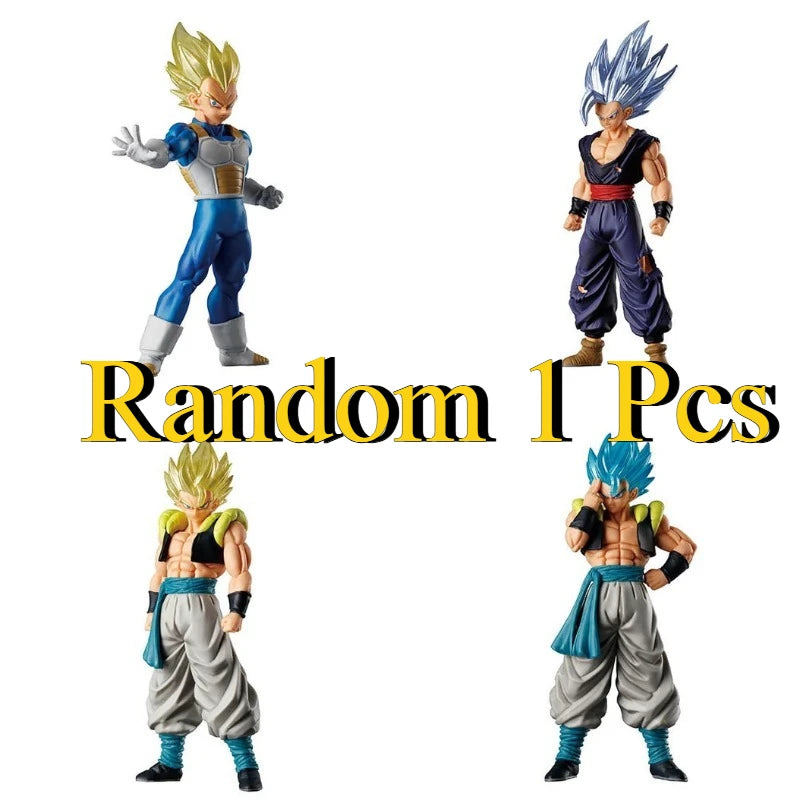 Bandai Gashapon Capsule Toys Dragon Ball Super Vegeta Gohan Gogeta Saiyan Series Anime Figure Doll Model Gifts Toys