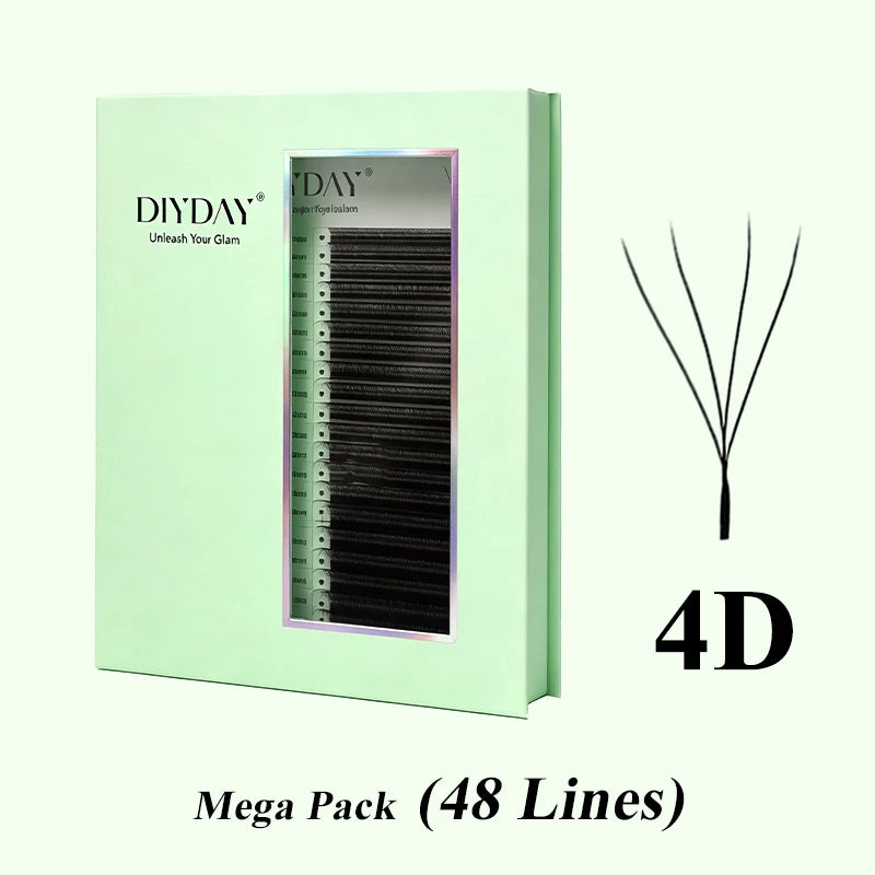 48-Row W-Shape Premade Lash Extensions