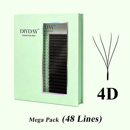 48-Row W-Shape Premade Lash Extensions