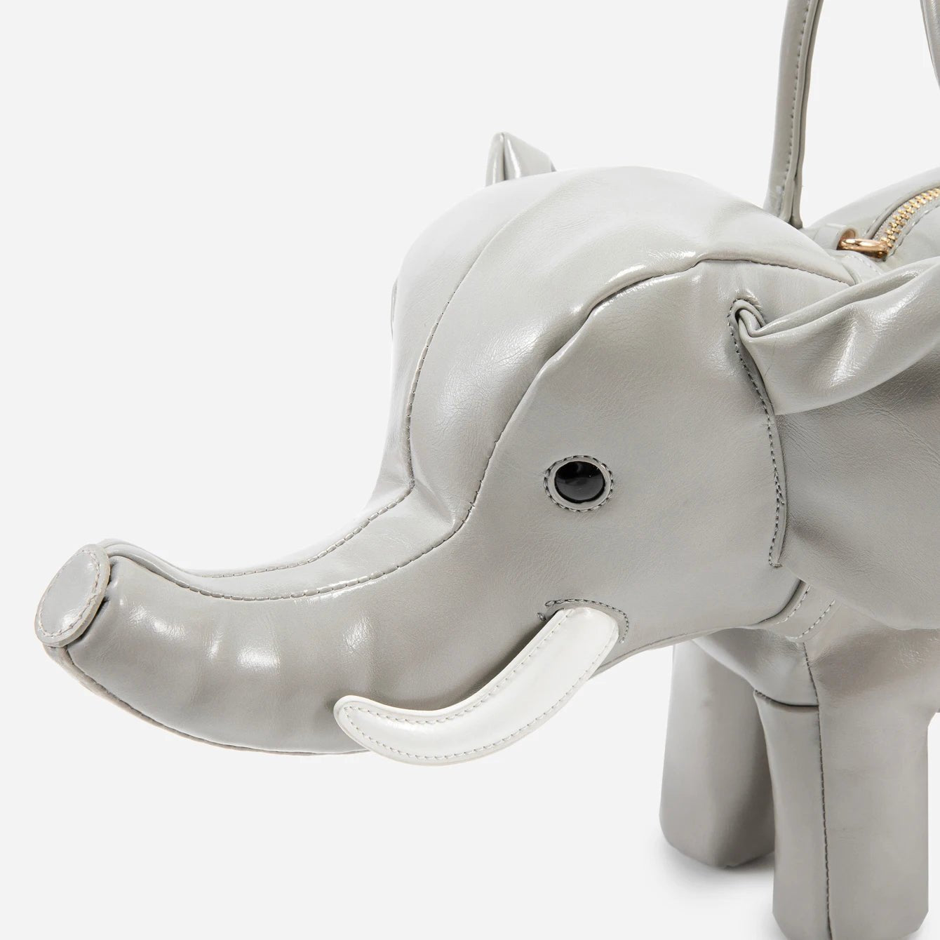 Women's Rhino-Shaped Faux Leather Shoulder Bag – Novelty Handbag, 6 Colors - TRYSHOPPY