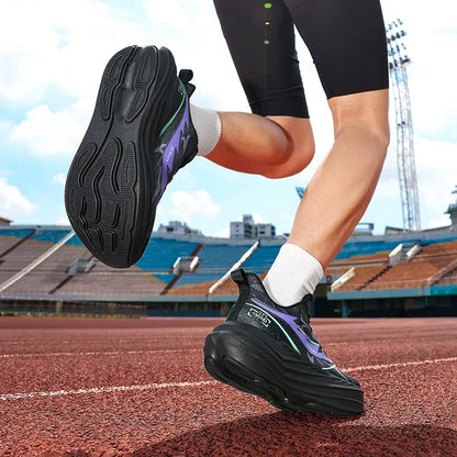 Men's Running Shoes Breathable Couple Trainer Race Luxury shoes Sneakers Mesh Outdoor Non-Slip Jogging Cushioning Off-road Shoes