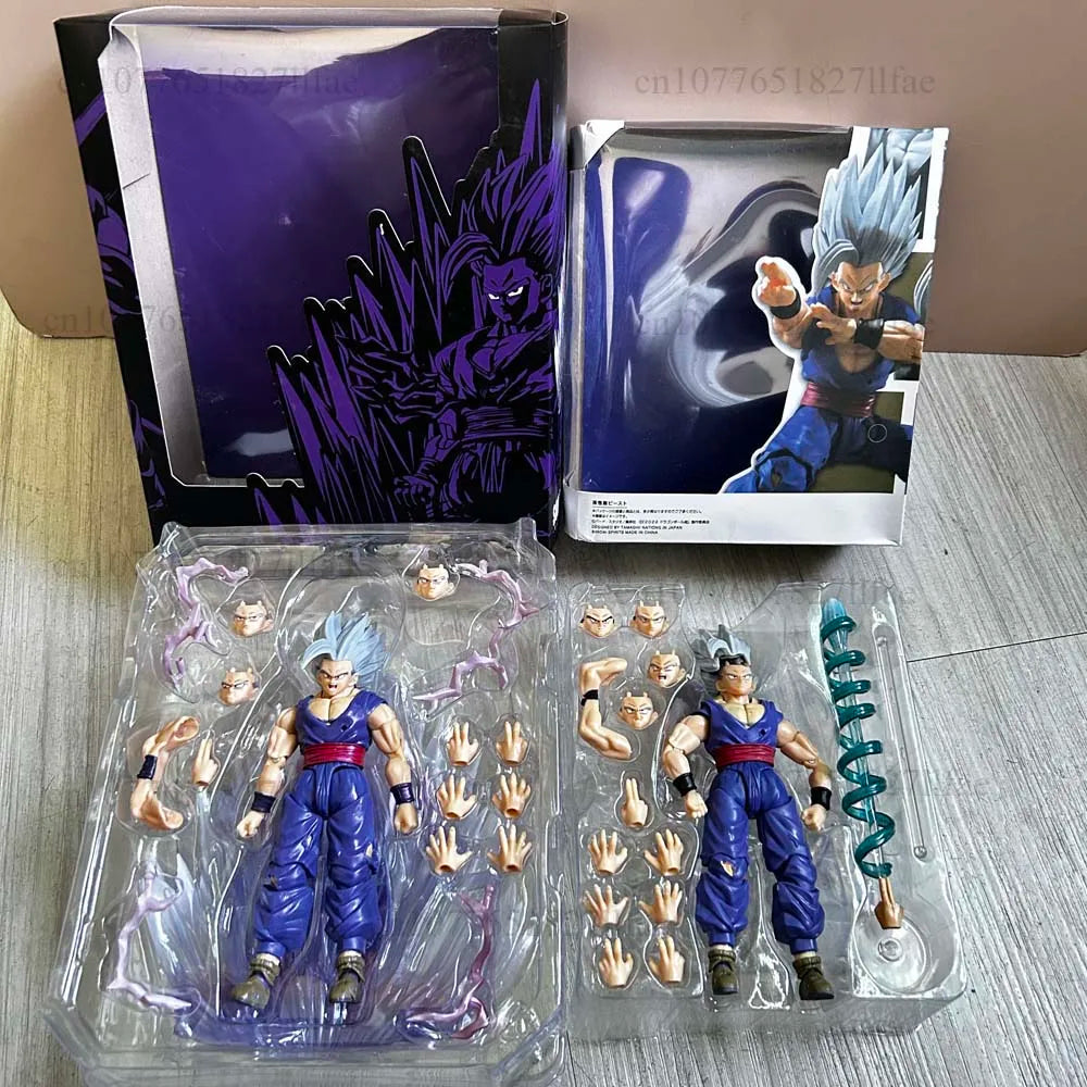 Dragon Ball Wild Beast Son Gohan Shf Exclusive CJ Edition Shf Son Gohan Beast Action Figure Model Toys Joint Movable Room Decor