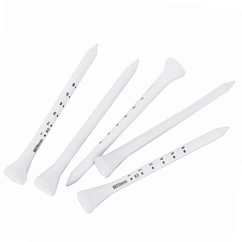 50pcs Golf Tees Durable Wooden Seats Stabilizes Ball On The Course to Maintain a Perfect Tee Level Improve Accuracy D7