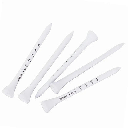 50pcs Golf Tees Durable Wooden Seats Stabilizes Ball On The Course to Maintain a Perfect Tee Level Improve Accuracy D7